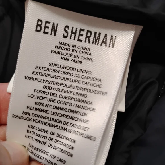 NEW! Boys 14/16 Ben Sherman Gray Down Fill Puffer Winter Coat Parka Jacket NWT - Picture 12 of 16